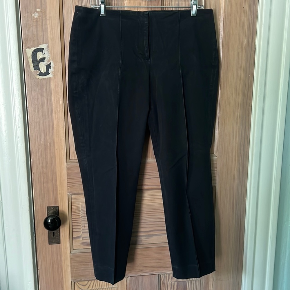 J Jill cotton blend black cropped pants size 12